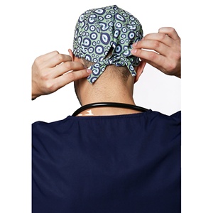 Men Doctor <b>Scrub</b> <b>Cap</b> Adjustable Medical Surgical Hat Breathable Cotton Operating Room Nurse Headwear Hospital <b>Scrub</b> <b>Cap</b> - Product Image 3