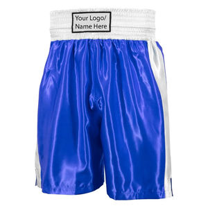 Pantalones Cortos de Muay Thai Personalizados con Logotipo, Satinados y Brillantes, con Cordón Ajustable, de Alta Calidad - Product Image 3
