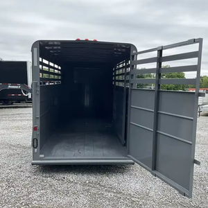 Cheap 3 Axle 4 Axle Semi <b>Trailer</b> Factory Price Livestock Farm Fence Semi <b>Trailer</b> Ready For Delivery Worldwide - Product Image 1