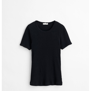 T-shirts pour femmes avec logo personnalisé de haute qualité en gros à manches courtes et col rond vêtements décontractés en coton avec motif solide - Product Image 5