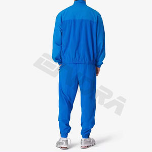 Ensemble de survêtements coupe-vent en nylon de haute qualité pour hommes, avec fermeture à glissière complète, respirant, jogging, survêtement d'automne, maternité 100% coton - Product Image 2