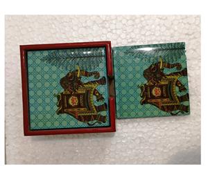 Custom Material Coaster Set Classic Style round Stone Pads for Kitchen Made in India - Product Image 6