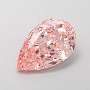 Diamante Cultivado en Laboratorio, Corte Pera, 2.17ct, Rosa Intenso Fantasía, VVS2 - Product Image 2