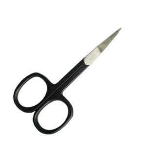 Tijeras de aseo de acero inoxidable afiladas y rectas, recortador de piel muerta de uñas de cutícula de precisión delgada, mango de plástico para diestros - Product Image 2