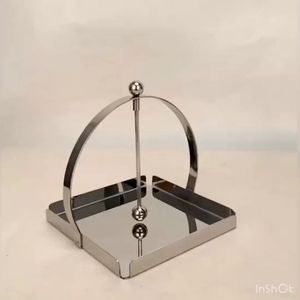 Premium <b>Chrome</b> Finished Napkin Holder With Weighted Top Suitable For Event Serving Family Meals And Hosting From India - Product Image 1