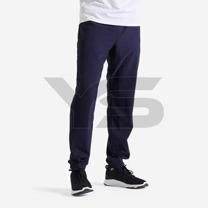 Pantalon de survêtement pour homme 100% coton coupe-vent respirant personnalisé - Fermeture à cordon de serrage Poches latérales avec option multicolore - Product Image 1