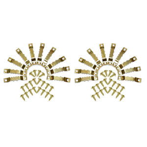 20-Piece Sawtooth <b>Hangers</b> for Picture Frames Brass Metal Type - Product Image 1