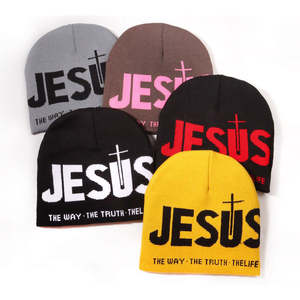 Chapeau en tricot personnalisé professionnel pour couple, automne-hiver, style street, personnalité, nouveau motif léopard jacquard, alphabet - Product Image 2