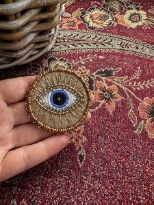 Customizable Trendy Beaded Embroidery Hand <b>Charm</b> & <b>Keyring</b> Premium Elegant Seed Beaded Style Classic Indian Design - Product Image 5