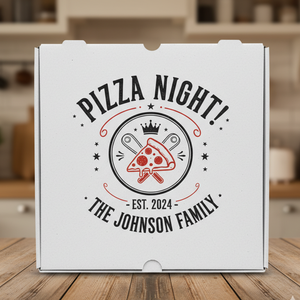 Caja de pizza de papel Kraft personalizada de lujo para restaurantes, cafeterías y catering con diseño ecológico, Impresión de logotipo seguro para microondas - Product Image 2