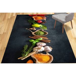 Tapis imprimé aux motifs d'épices : Tapis de cuisine modernes aux motifs d'épices, design personnalisé aux épices indiennes, tapis en chenille - Product Image 3