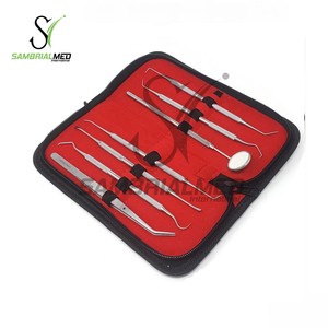 Kit Premium per l'igiene orale dentale da 7 pezzi per strumenti di rimozione della placca per uso domestico da dentista <span class=keywords><strong>Scaler</strong></span> CE e strumenti dentali certificati ISO - Product Image 2
