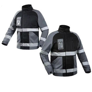 Reinforced Seam Double Stitched Heavy Duty Class 2 Worker <b>Jacket</b> Pant <b>Waterproof</b> Roadway Safety Apparel <b>Hi</b> <b>Vis</b> Polyester - Product Image 3