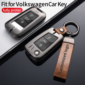 Housse de clé de voiture pour Volkswagen VW Golf 7 gti mk7 r Touran <span class=keywords><strong>Skoda</strong></span> Octavia 3 Superb <span class=keywords><strong>Karoq</strong></span> Kodiaq Seat Leon mk3 Ateca Accessoires - Product Image 4