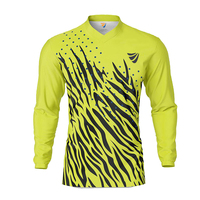 Maillot de motocross à manches longues de qualité supérieure, respirant, à séchage rapide, imprimé numériquement, haute visibilité, couleur vive, vêtements de sport
