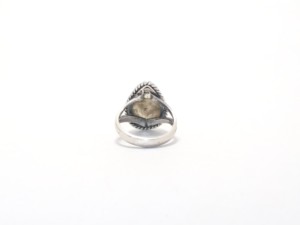 Vente d'usine dernière bague en pierres précieuses rutilées noires en argent Sterling 925 oxydé Boho bijoux pour Style Vintage porter des doigts - Product Image 6