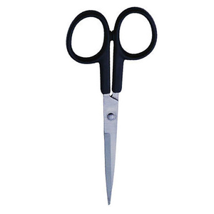 Tijeras para uñas con mango de plástico, tijeras para cutículas de manicura de acero inoxidable, cuchillas afiladas, tijeras de punta recta fina de 3,5 "para belleza - Product Image 6