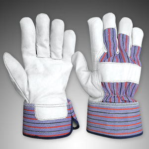 Gants de travail de sécurité en cuir de vachette fendu OEM, robustes, écologiques, respirants, vente en gros, approvisionnement en usine, logo personnalisé - Product Image 5