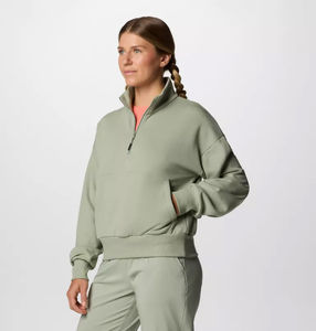 Sudadera con media cremallera de Marble Canyon para mujer, sudaderas con capucha de entrenamiento de Safari personalizadas, bolsillos de canguro, puños acanalados, logotipo frontal para invierno - Product Image 3