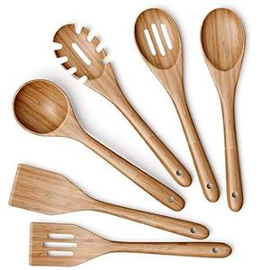 Ensemble de cuillères en bois à surface lisse pour un nettoyage facile Idéal pour mélanger les sauces épaisses et remuer les soupes sans effort - Product Image 3