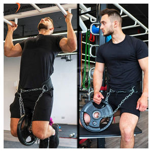 Cinturón de Neopreno Suave Personalizable de Calidad Premium con Cadena de Acero Inoxidable, Cinturones de Soporte Lumbar Resistentes para Ejercicios de Dip - Product Image 4