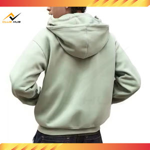 Sudadera con Capucha para Hombre, Gruesa, 100% Algodón, Transpirable, Impermeable, Diseño de Pasamontañas, Cierre Completo, Hombros Caídos, Venta al Por Mayor - Product Image 6