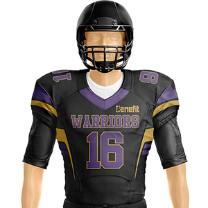 Maillot de football américain élégant Uniforme de vêtements de sport de bonne qualité avec manches courtes Caractéristiques respirantes et grande taille - Product Image 3