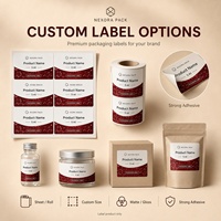 Label Laser Holografik Warna-warni Kustom Premium Kotak Vinyl Kustom Viskositas Tinggi Tahan Air Tahan Panas 3ml/5ml/10ml