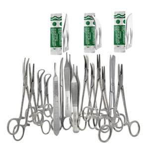 ชุดเครื่องมือผ่าตัดเย็บแผลแบบแมนนวลสแตนเลสสตีล 44 ชิ้น ยี่ห้อ BISONS สำหรับศัลยกรรมกระดูกและข้อ ชุดเครื่องมือแพทย์สำหรับสัตว์ - Product Image 1