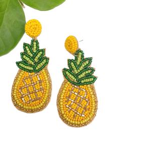 <b>Seed</b> Bead Drop Earrings Beaded Hens Design Earrings Jewelry Bohemian <b>Seed</b> Beads Drop Earrings Custom Color <b>Mix</b> - Product Image 6