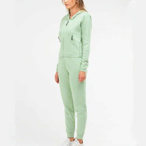 Conjunto de chándal de entrenamiento ajustado para mujer al mejor precio, ropa informal con logotipo personalizado y características de la temporada de invierno - Product Image 2