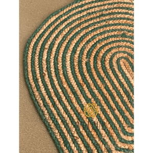 Alfombra Decorativa Tejida a Mano con Forma de Corazón de Yute Natural para Sala de Estar o Dormitorio, 80x50 cm, Decoración del Hogar - Product Image 4