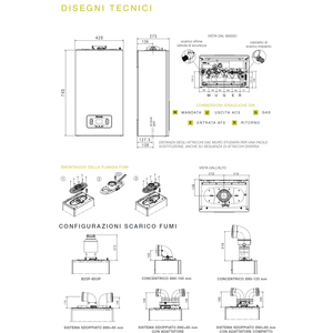 Beretta Mynute X <b>BOX</b> 25 c 20189653 Methane <b>Condensing</b> Boiler for Home HVAC Systems - Product Image 2