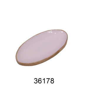 ถาดเสิร์ฟอาหารทำจากไม้ธรรมชาติถาดเสิร์ฟอาหาร15.5นิ้วเคลือบสีดำ - Product Image 6