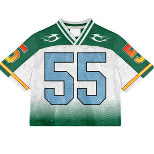 Camiseta Deportiva Retro de Fútbol, Top Corto, Camiseta de Malla Holgada para Entrenamiento de Equipo, Práctica de Fútbol, Camisetas de Béisbol Americano - Product Image 6