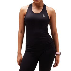 <b>Women</b> Racerback Tank <b>Top</b> & Sleeveless <b>Vest</b> 100% Cotton Spandex Blend Logo Design Breathable Quick Dry Athletic Wear - Product Image 1