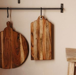 Planche à découper en bois d'acacia et manguier Planche à découper en bois pour la cuisine Planche à découper pour viande légumes fruits - Product Image 5