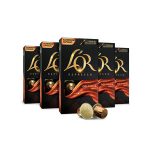 Capsules de café L'OR Espresso Decaffeinato Lungo Profondo Premium, paquet de 10 pièces en vrac pour grains de café - Product Image 1