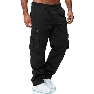 Wholesale custom made new design OEM Men's <b>Work</b> <b>Trousers</b> Combat Multi Pockets Cargo <b>Elasticated</b> Stretch <b>Waist</b> Cargo Pants - Product Image 2