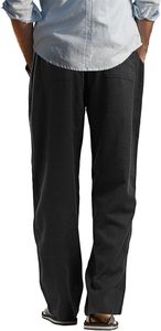 2025 Vintage grande taille hommes pantalons haute qualité léger tricoté toile séchage rapide taille moyenne Style lavé - Product Image 5