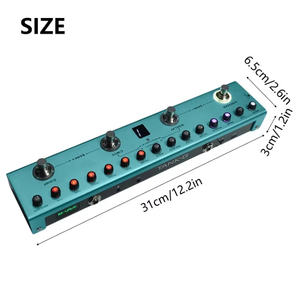 TANK-G pedale <span class=keywords><strong>digitale</strong></span> Multi-effetti per <span class=keywords><strong>chitarra</strong></span> con riverbero, Delay, MOD, AMP e batteria ricaricabile per chitarre elettriche - Product Image 6