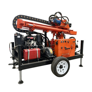 High-Efficiency Water Well Drilling Rig 300m Deep Drilling Machine Air Compressor Hammer Drilling Rig - Product Image 1