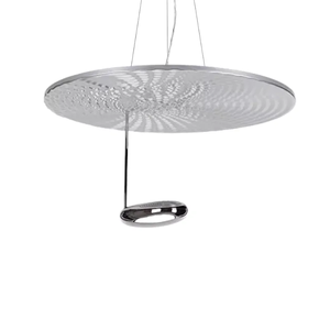 Hiện đại trang trí LED ánh sáng mặt dây chuyền bạc sắt Acrylic đèn trần hoa văn khuếch tán điều chỉnh chiều cao lịch thi đấu cho ăn uống - Product Image 1