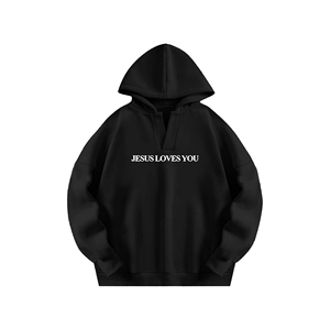 Vente en gros OEM ODM poids lourd 100% coton haute qualité vintage unisexe LOGO personnalisé coupe carrée sweat à capuche zippé pour hommes - Product Image 3