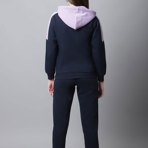 Ropa informal, diseño de logotipo personalizado, venta directa de fábrica, chándal de invierno personalizado para mujer, forro polar cómodo de alta calidad - Product Image 2