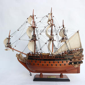 Gia Nhien Modèle réduit en bois de haute qualité Le Soleil Royal, grand voilier pour décoration ou cadeau, quantité minimale de commande bas - Product Image 1