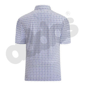 Polos para hombre, camisetas polo de talla grande con logotipo personalizado, camisetas polo con estampado sublimado de secado rápido y transpirable para hombre - Product Image 2