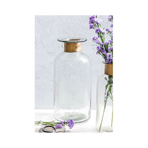 Home Decorative Designer Large <b>Glass</b> <b>Vase</b> with Brass Ring Available Best Quality and Affordable Price - Product Image 2