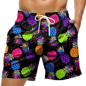 Summer Basketball Men's Floral Beach Cute Board Man Swimsuit Rainbow Shorts Pants Dry Sports Swim Wear Hawaii Big Size Swimwear - Product Image 1