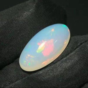 AAA etíope juego de color ópalo piedra preciosa suelta 6,60 CT raro Multi llamativo fuego ópalo ovalado cabujón - Product Image 1